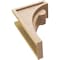 Ekena Millwork 6"W x 12"D x 18"H Classic Viola Rough Cedar Woodgrain TimberThane Corbel, Primed Tan CORUR06X12X18VIORCPR - alternate 5